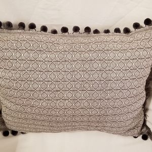 Grey/White Decorative Pillow